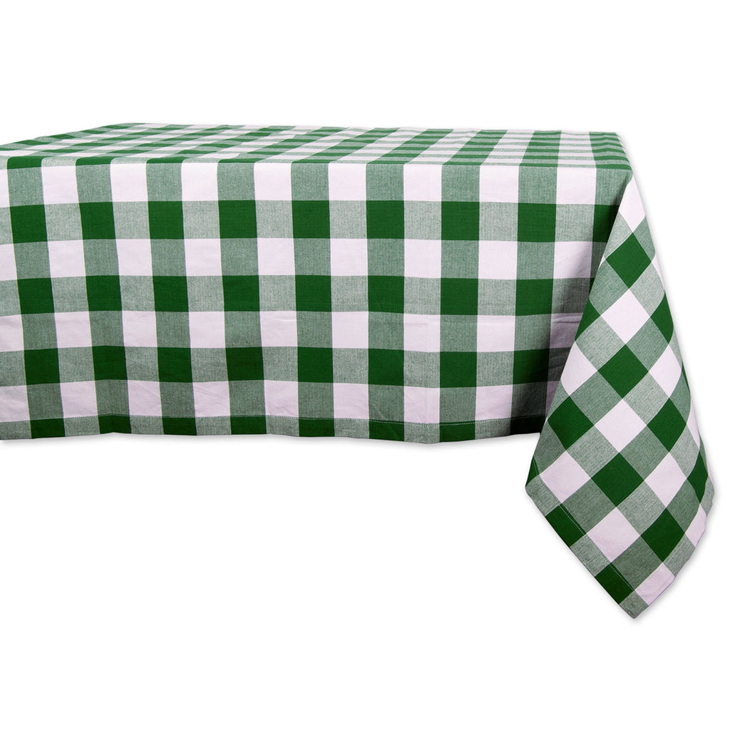 Shamrock Green Buffalo Check Tablecloth 52x52