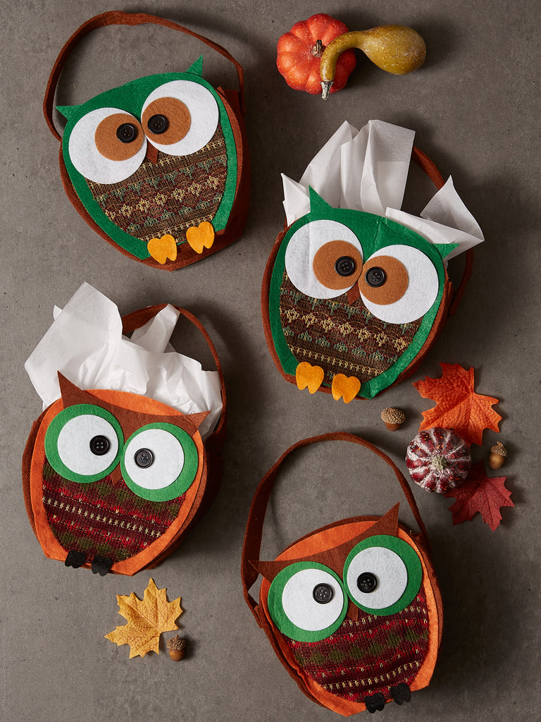 Owls Gift Bags Set of 4