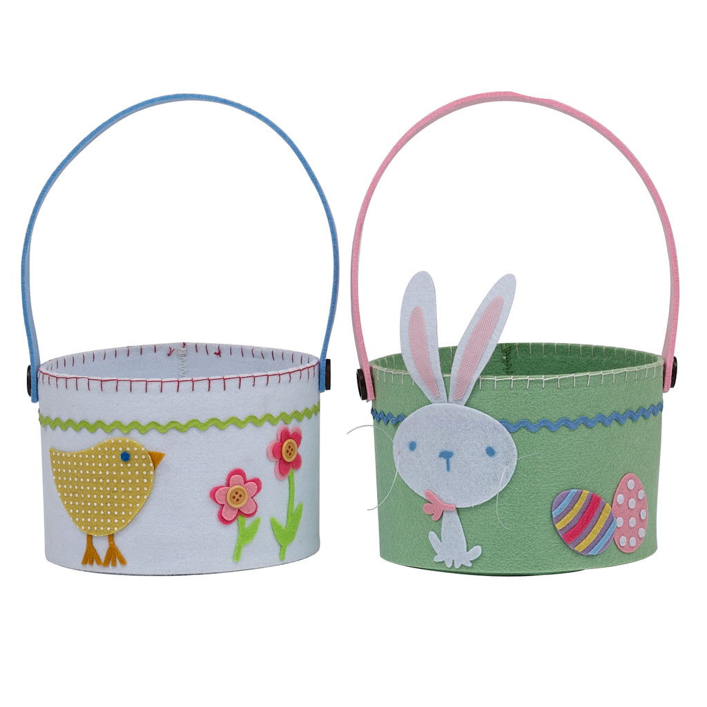 Chick & Bunny Baskets S/4