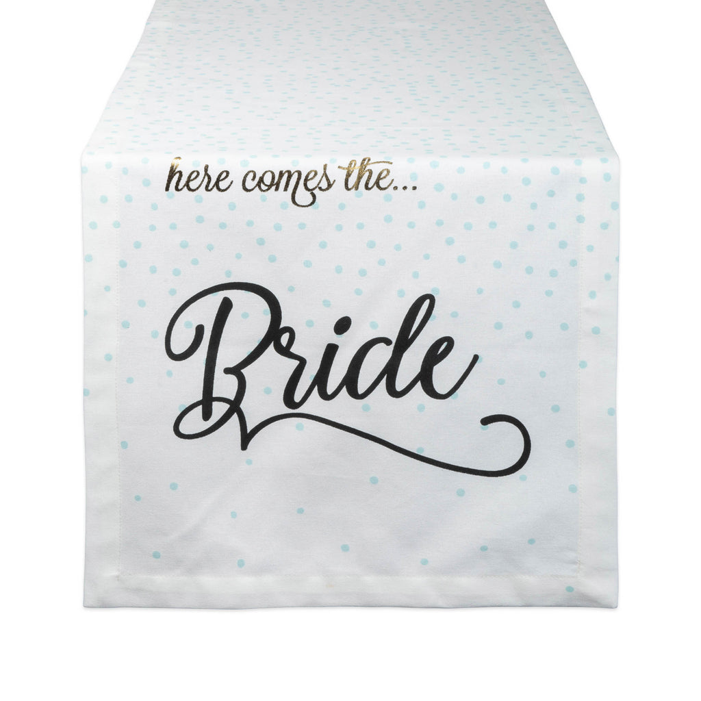 Here Comes The Bride Table Runner 14x72