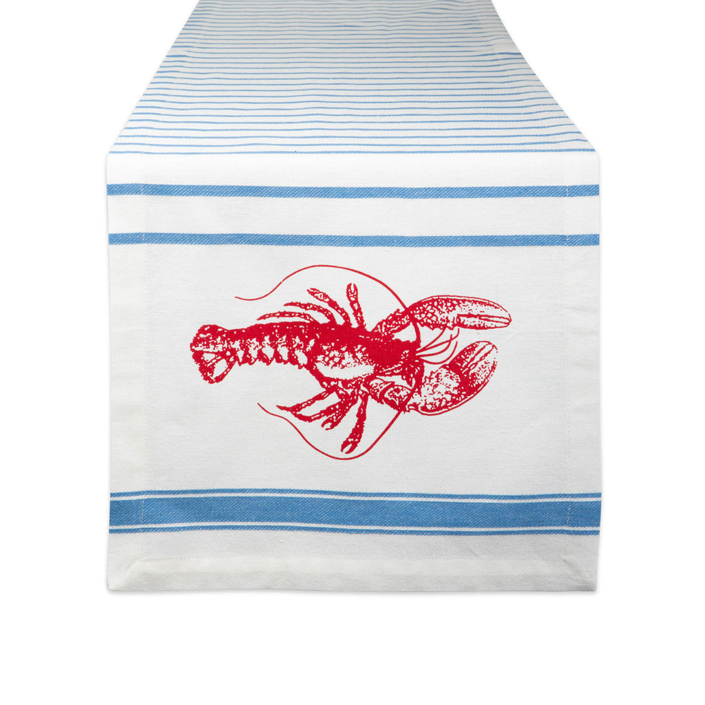 Lobster Stripe Table Runner 14x72