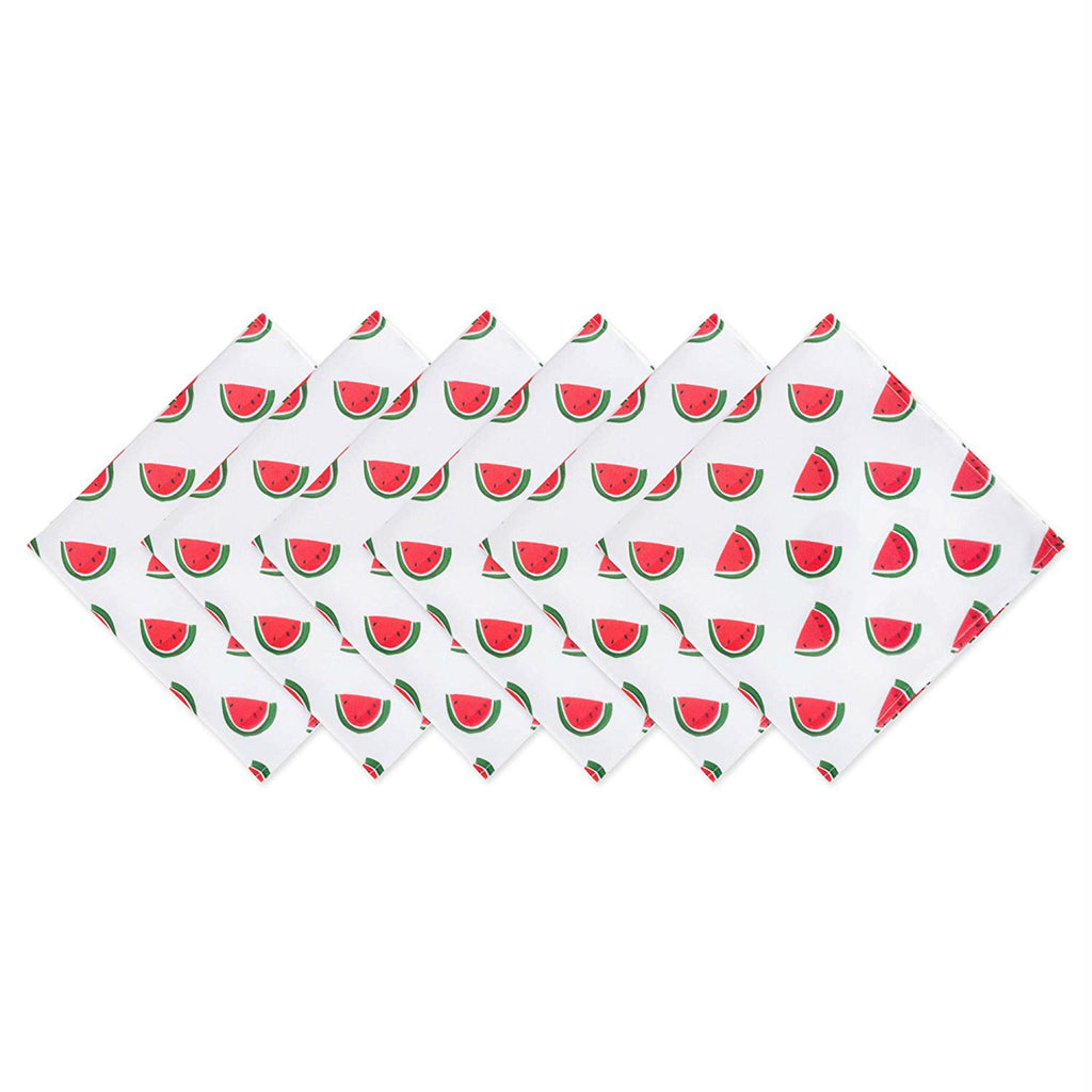 Watermelon Print Outdoor Napkin Set/6