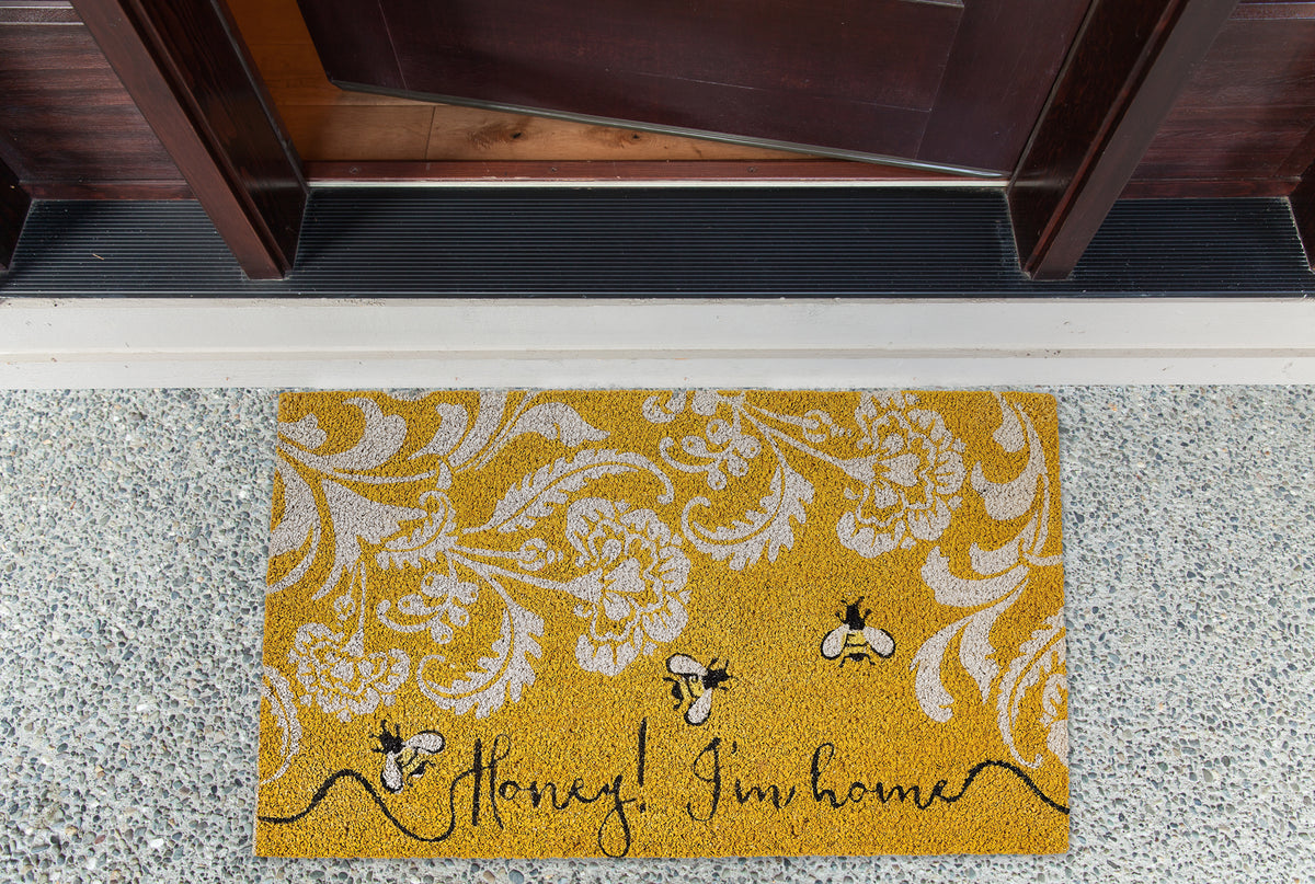 Honey I'm Home Coir Doormat - Entryways