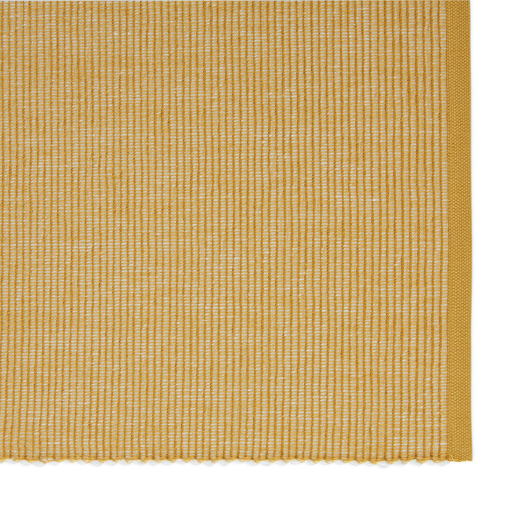 DII Honey Gold & White 2-Tone Ribbed Placemat Set of 6