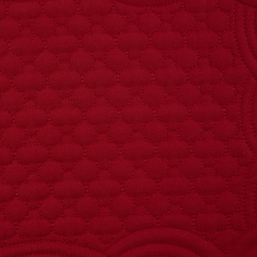 Cranberry Quilted Farmhouse Placemat Set of 6