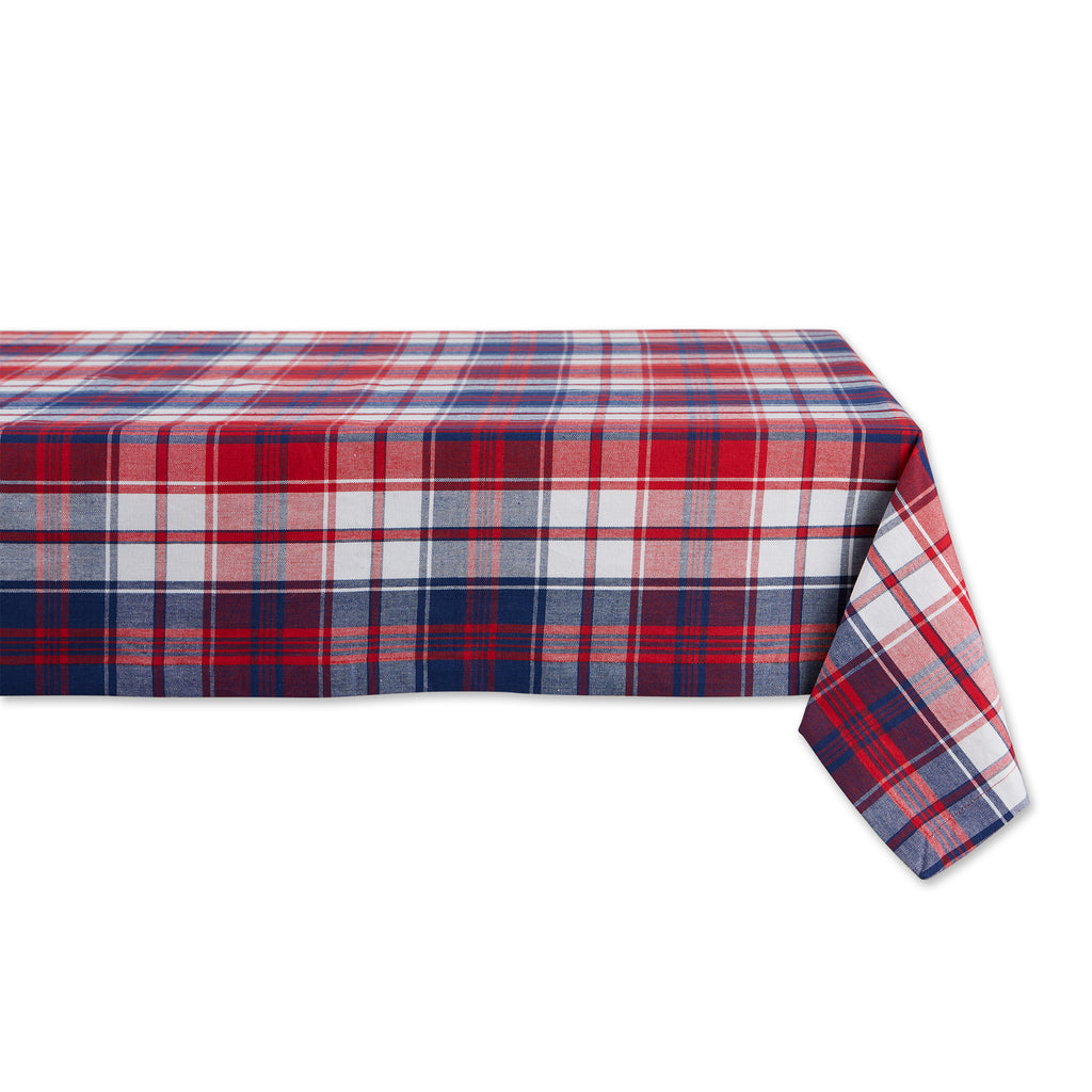 Americana Plaid Tablecloth 60X84