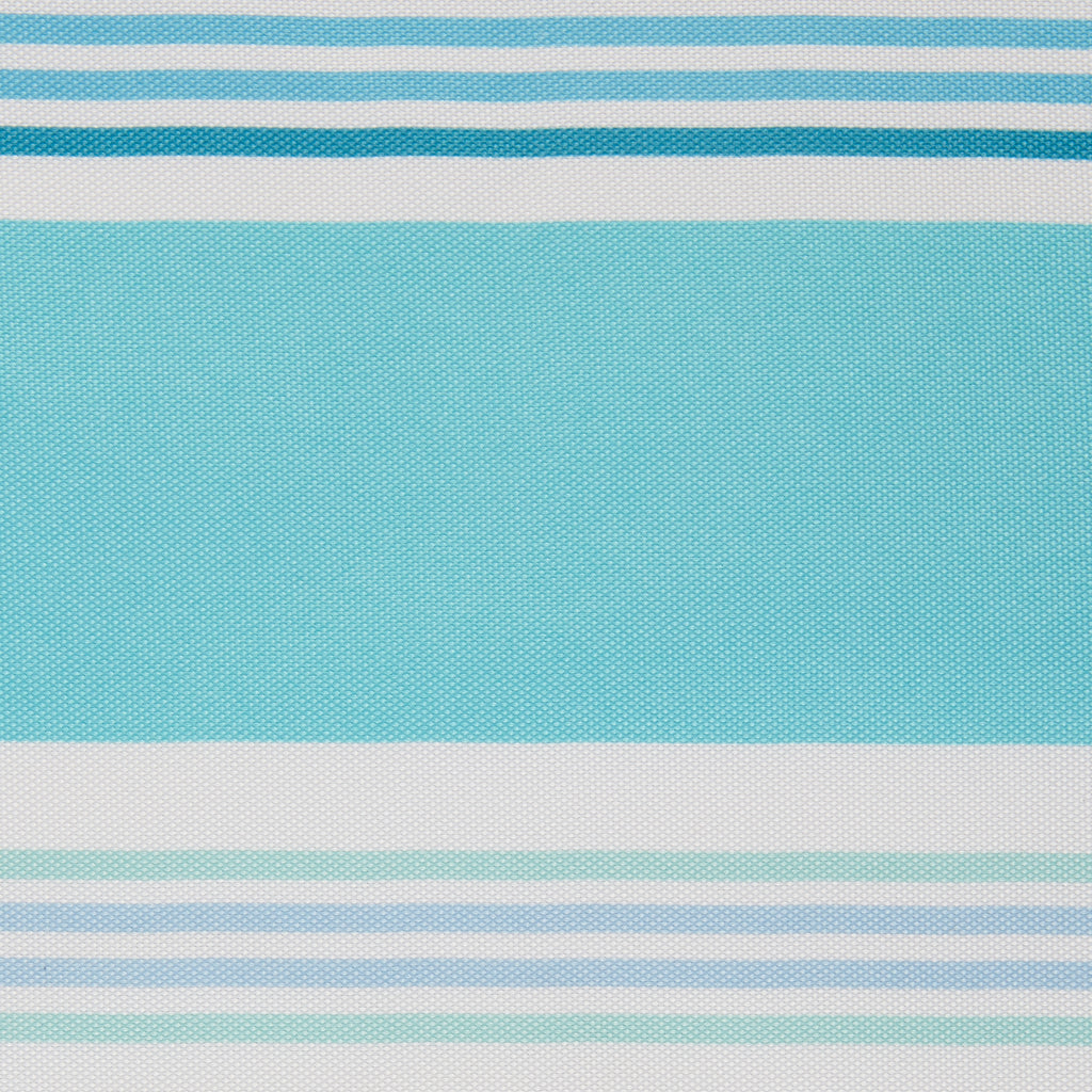 Beach House Stripe Print Outdoor Tablecloth 60 Round