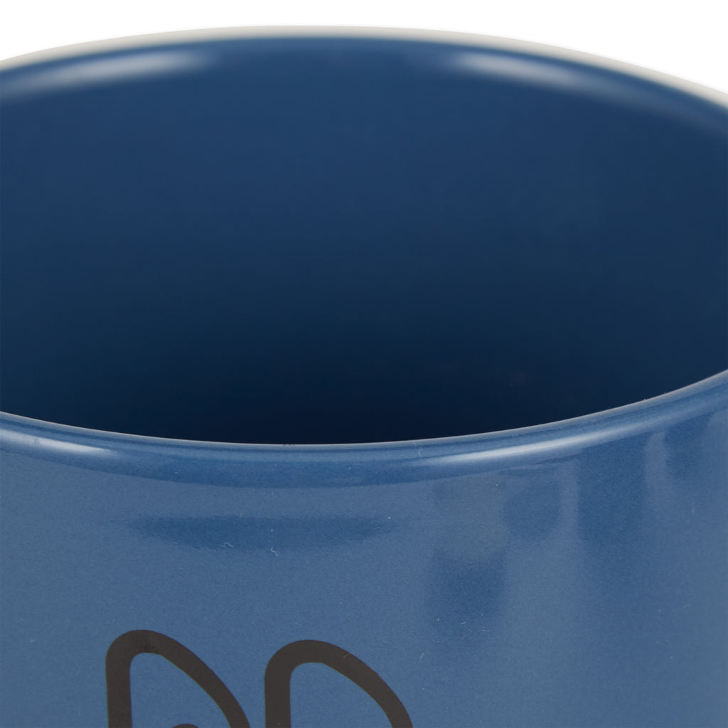 Blue Coffee/Sugar/Tea Ceramic Canister Set of 3