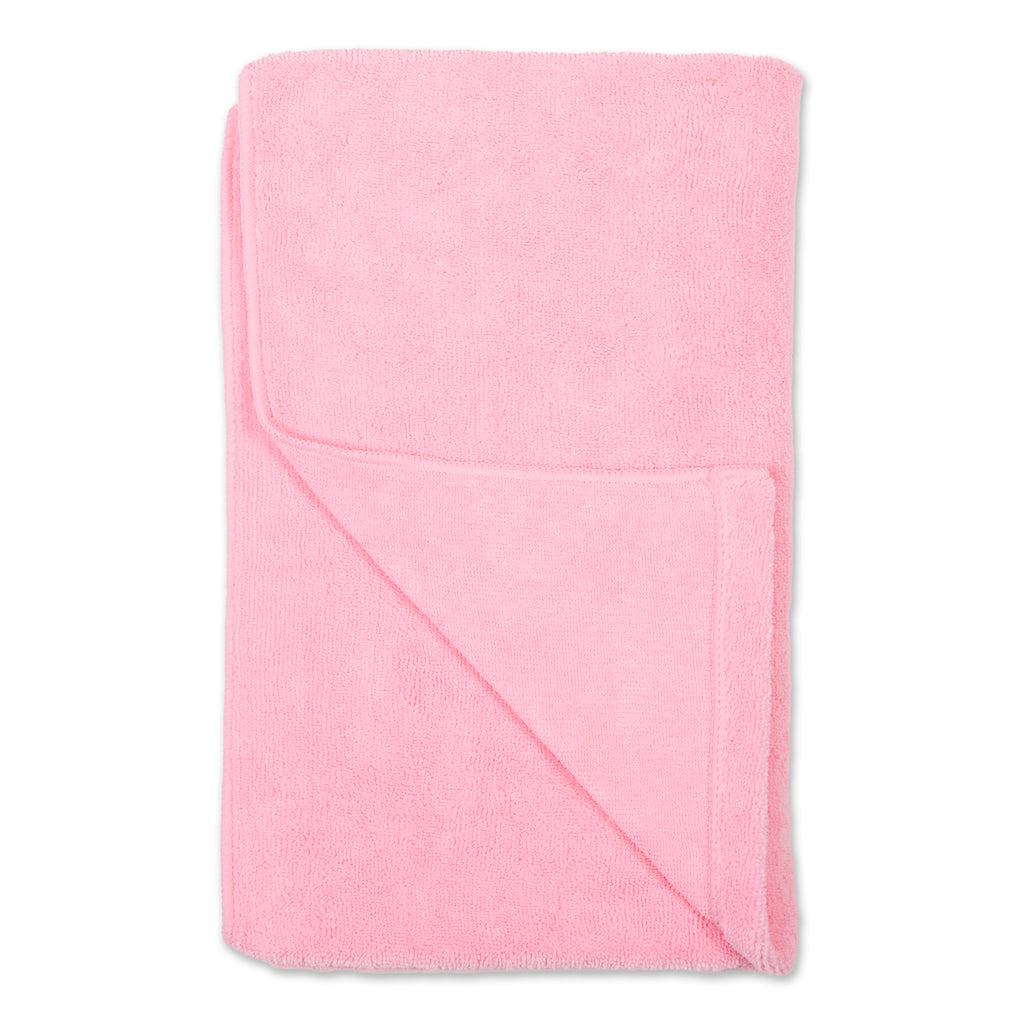 Pink Embroidered Paw Pet Towel