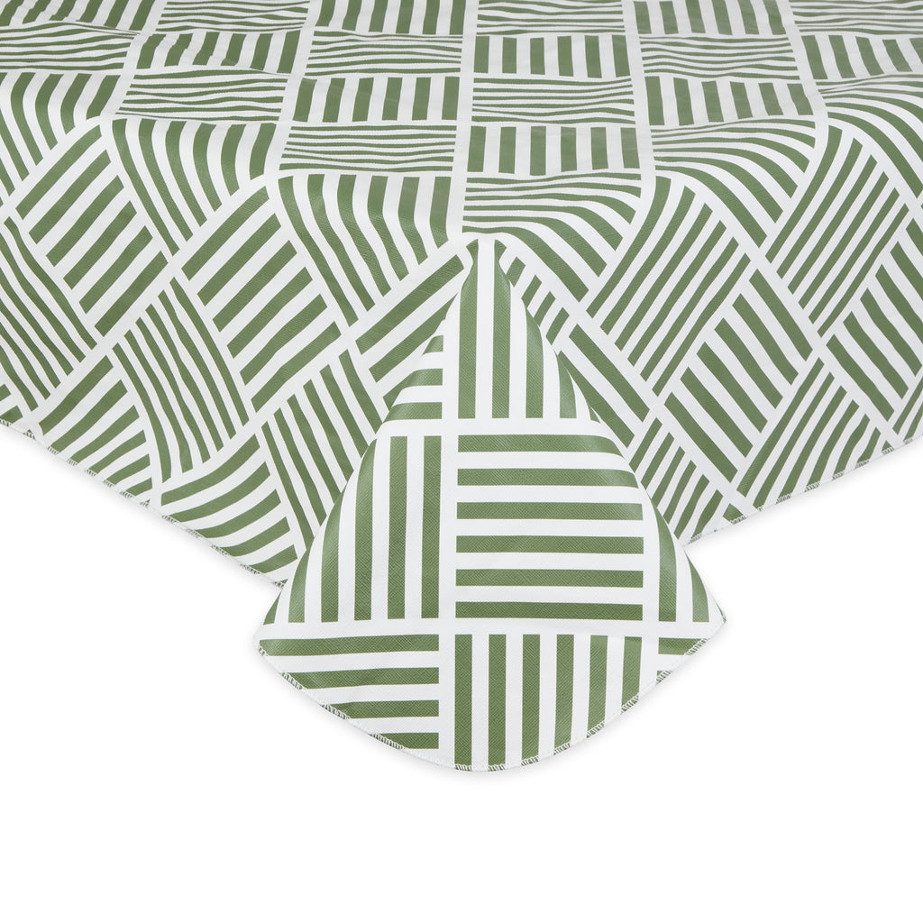 Artichoke Grid Vinyl Tablecloth 60x102