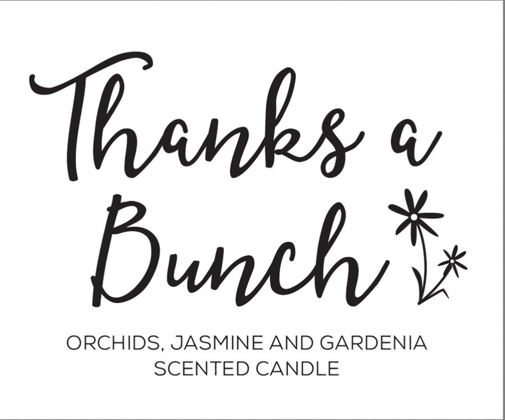 DII Thanks A Bunch! - Freshly Pick Orchids, Jasmine And Gardena 3 Wick Scented Candle
