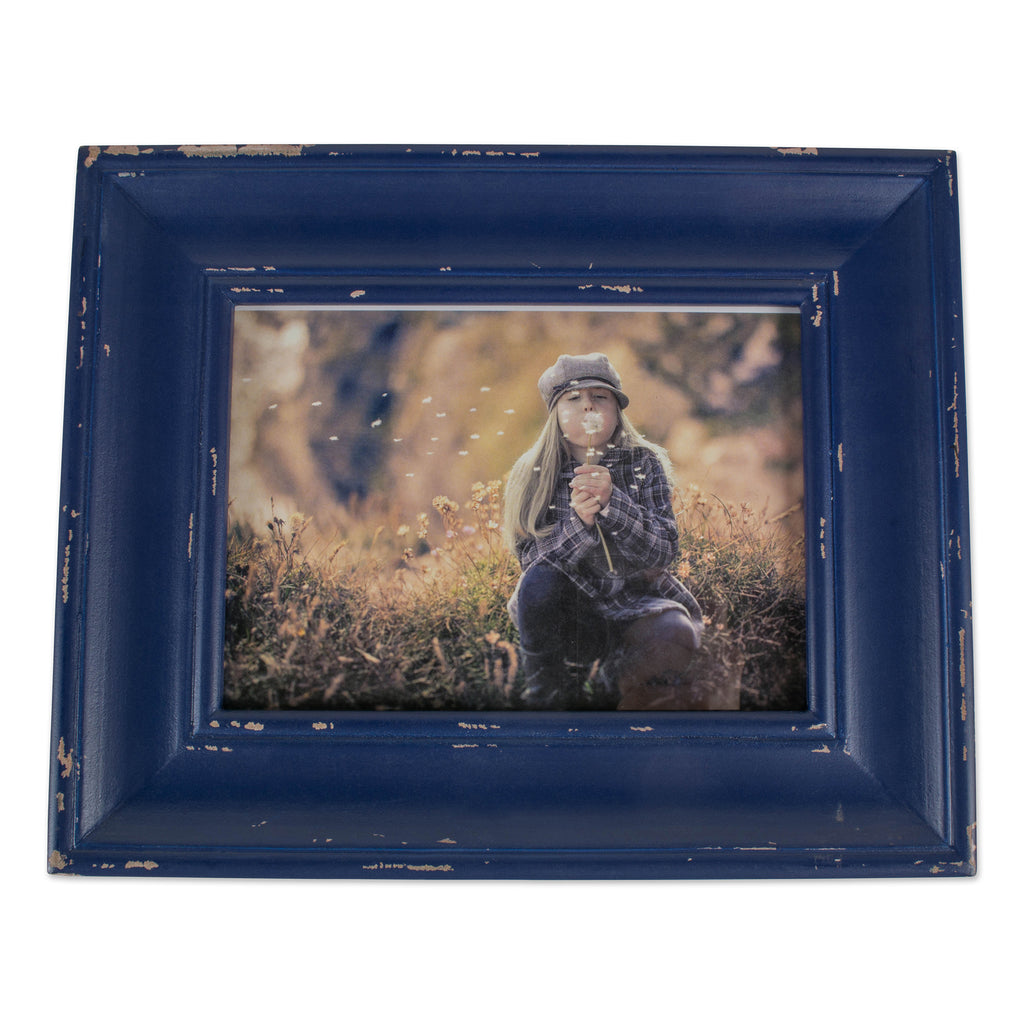 4x6 Farmhouse Distressed Picture Frame Navy