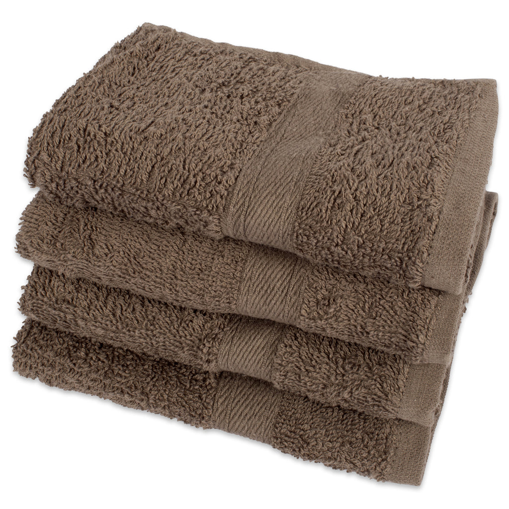 Brown Bath Towels Set/4