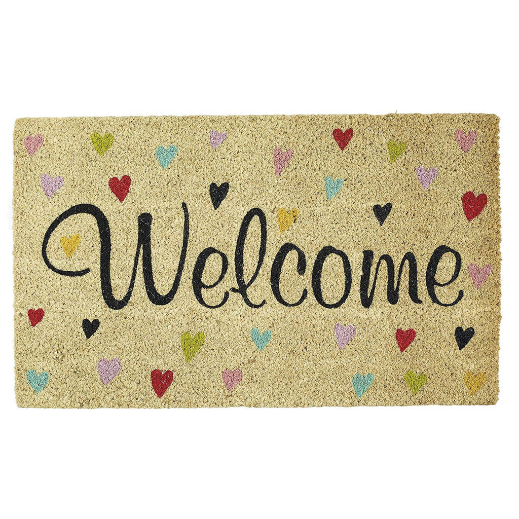 Welcome Hearts Doormat