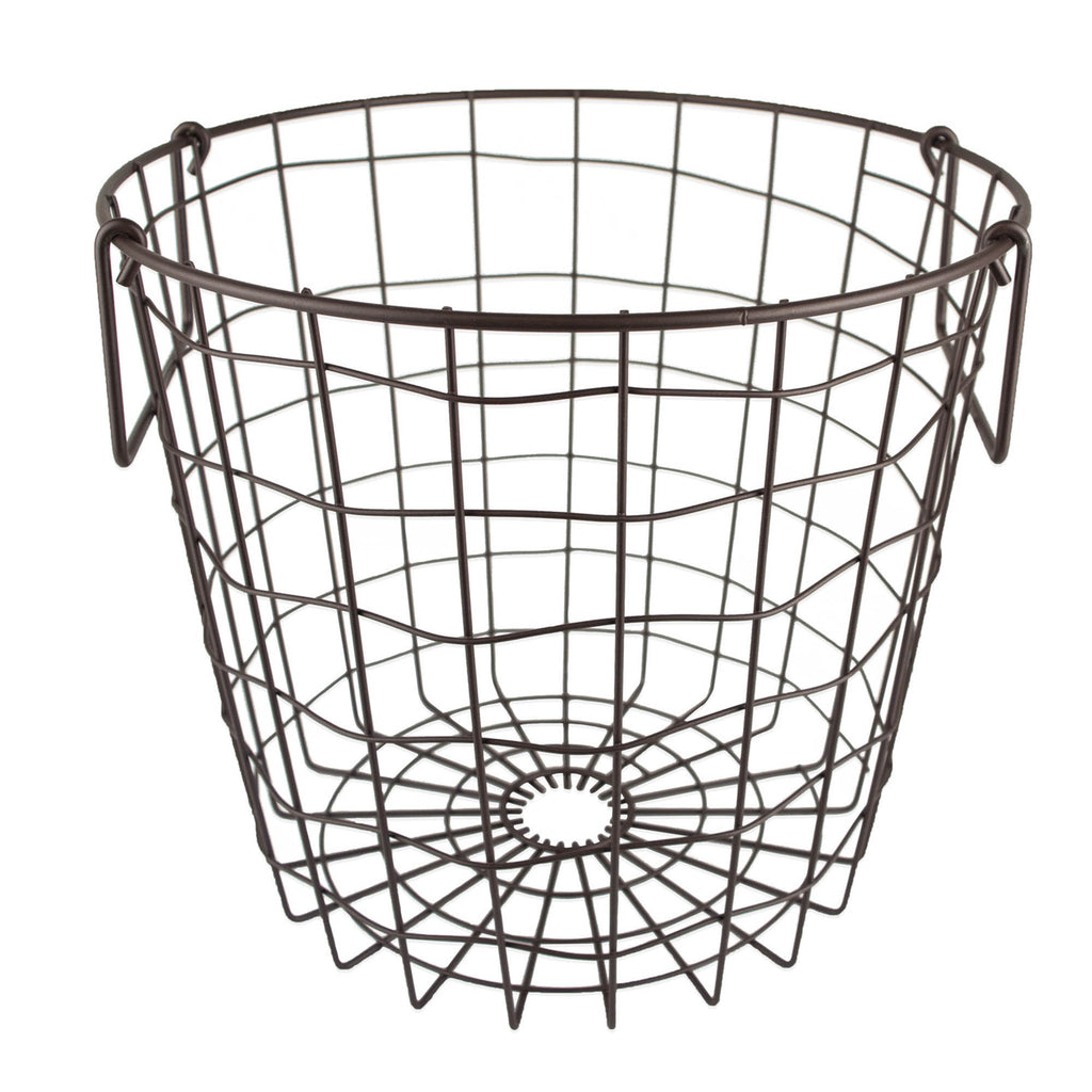 Metal Basket Bronze Round Small 12x12x10