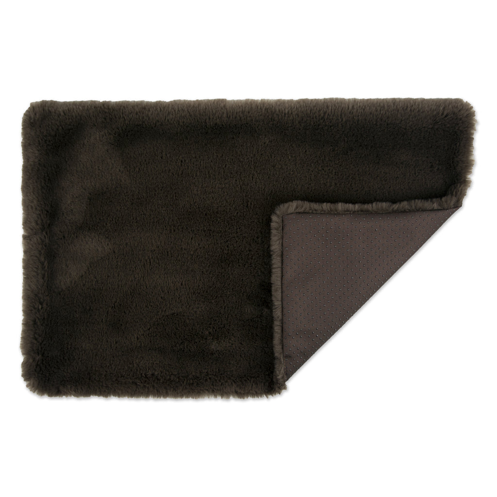 DII Cage Liner Faux Fur Brown Xxlg