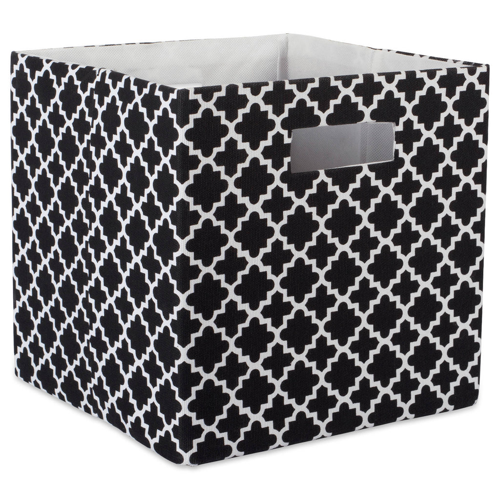 Polyester Cube Lattice Black Square 13x13x13