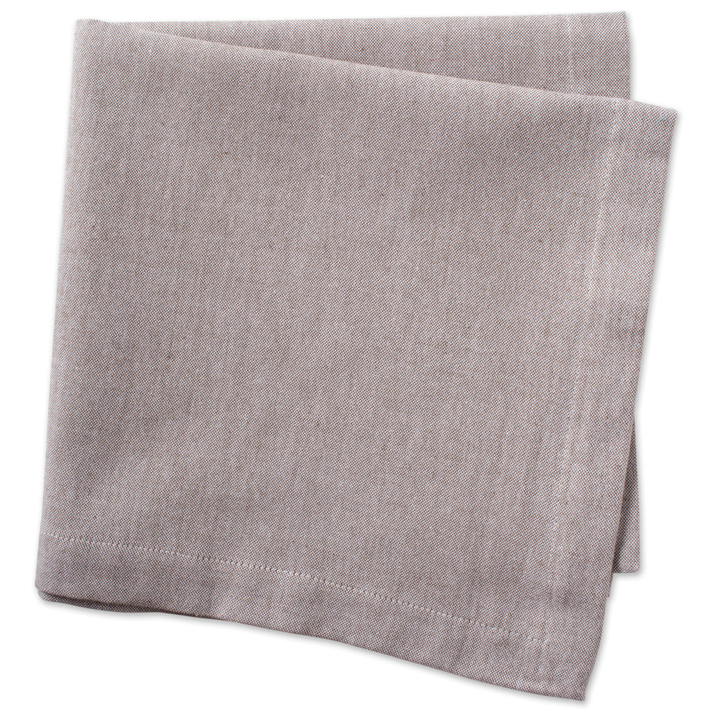 DII Stone Brown Solid Chambray Napkin Set of 6