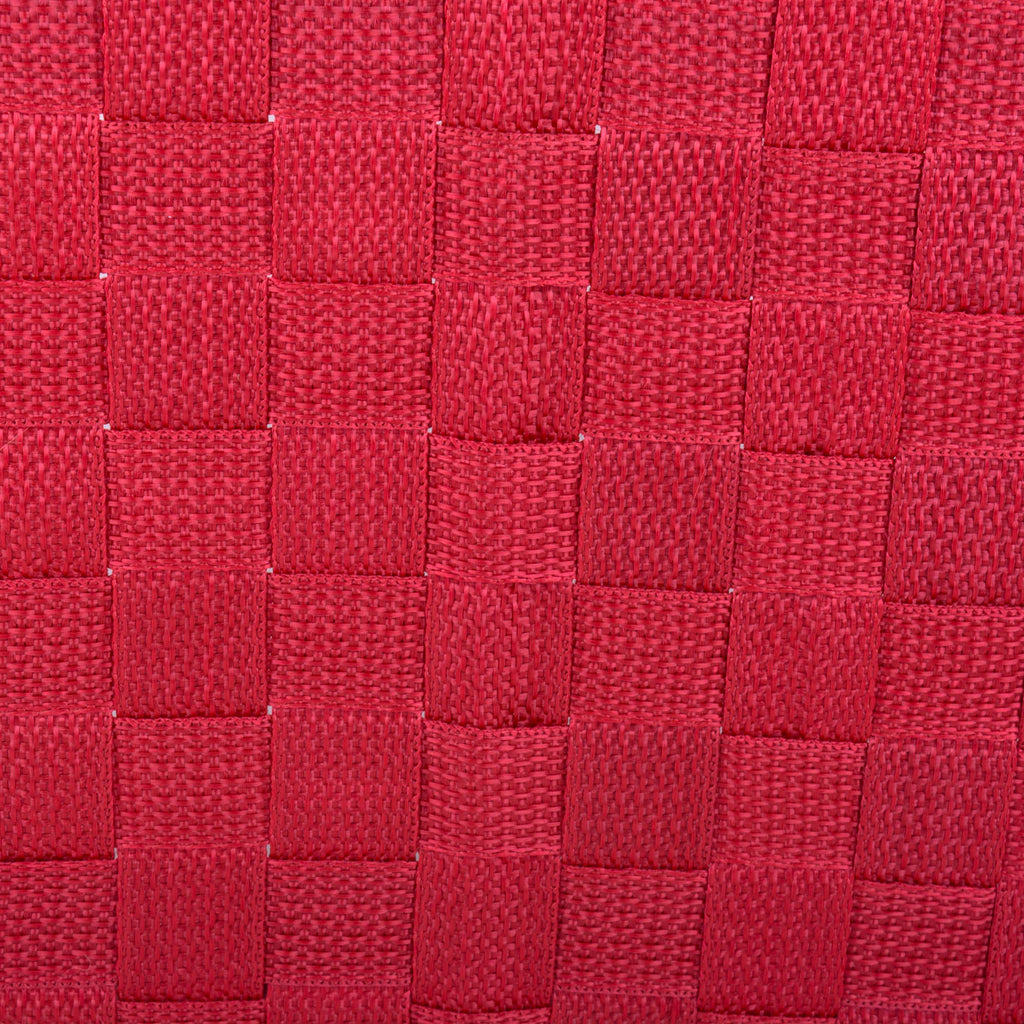DII Nylon Bin Basketweave Red Trapezoid Set of 2