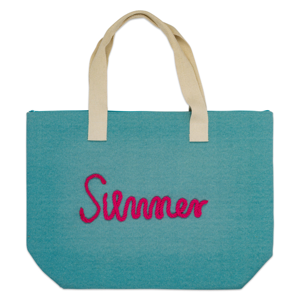 DII Blue Knotty Summer Beach Bag