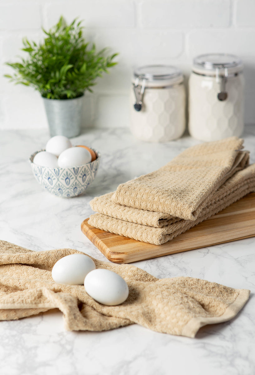DII Solid Pebble Waffle Terry Dishtowel Set of 4 – DII Home Store