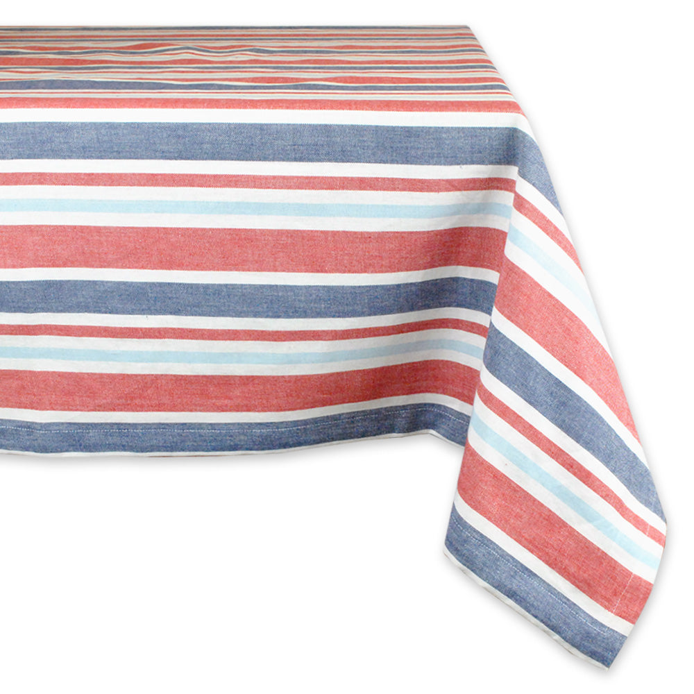 Patriotic Stripe Tablecloth 60X120