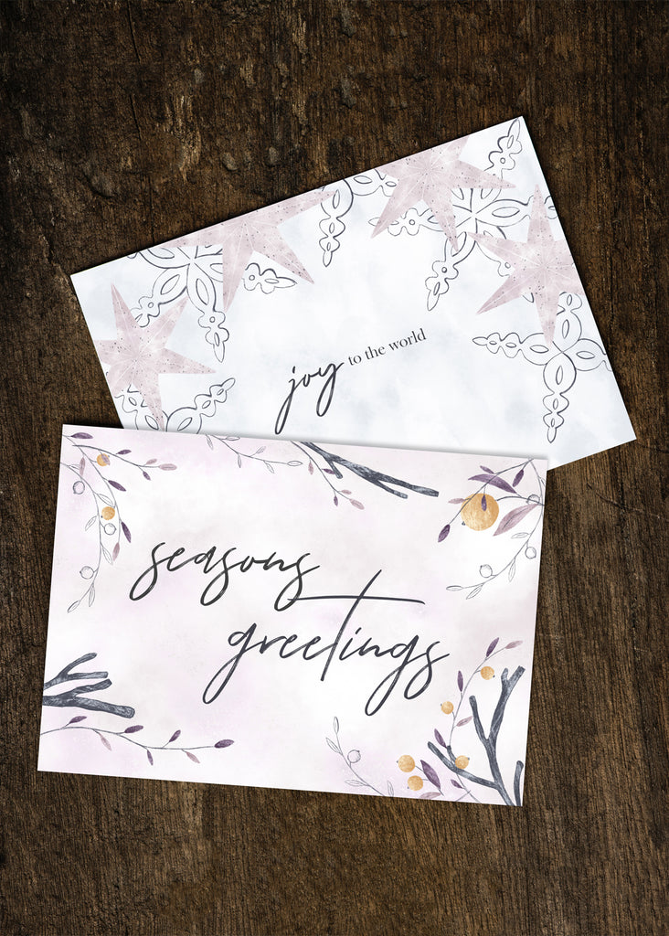 Free Printable Scandinavian Inspired Holiday Cards