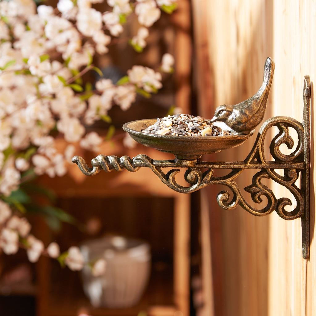 Wall Mounted Ornate Bird Feeder