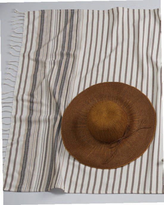 Red Gelato Stripe Fouta Towel/Throw - DII Design Imports