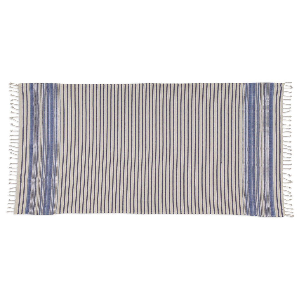 Indigo Stripe Fouta Towel/Throw - DII Design Imports