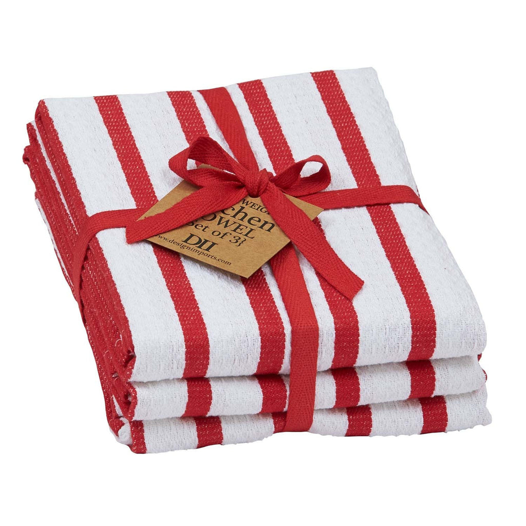 Tango Stripe Heavyweight Dishtowel Set of 3 - DII Design Imports