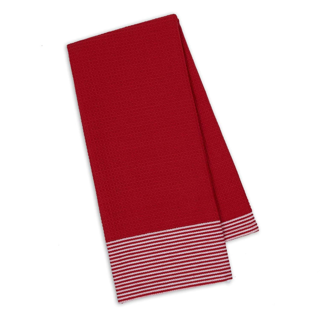 Tango Waffle & Stripe Dishtowel - DII Design Imports