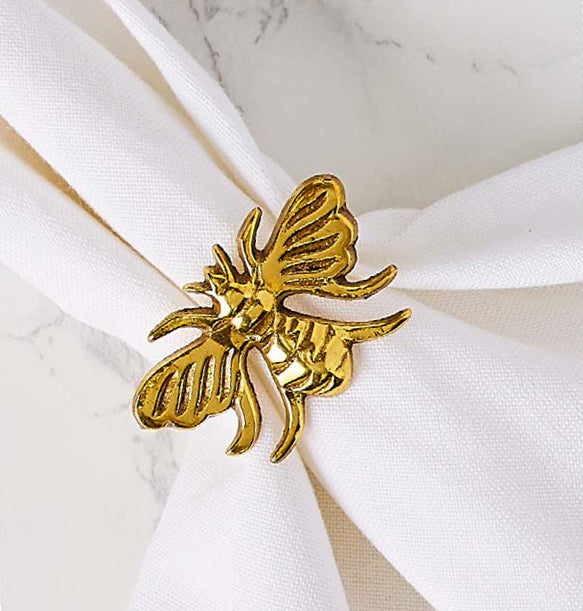 Gold Bee Napkin Ring