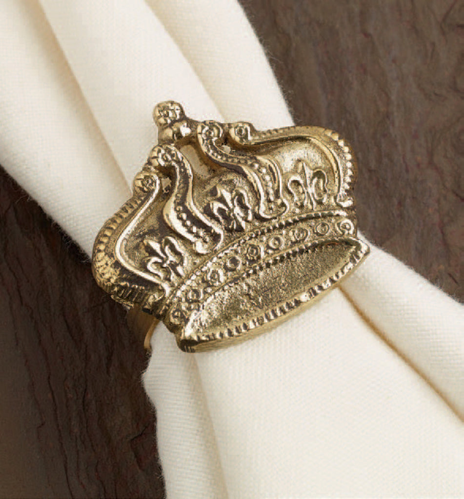 Gold Crown Napkin Ring