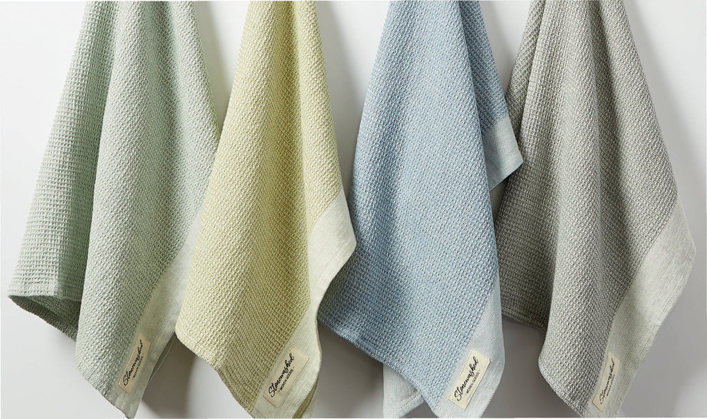 Jadeite Washed Waffle Dishtowel