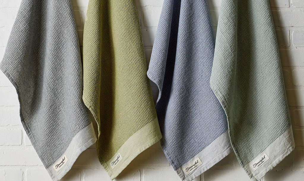 Jadeite Washed Waffle Dishtowel