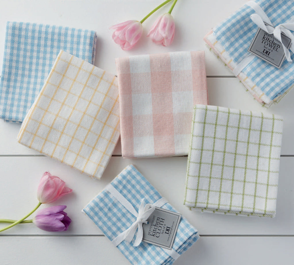 Garden Plaids Dishcloth Set of 4