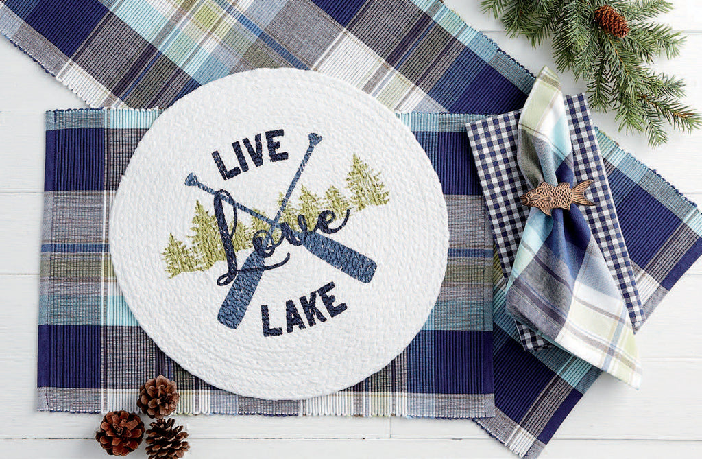 Lakeside Plaid Table Runner