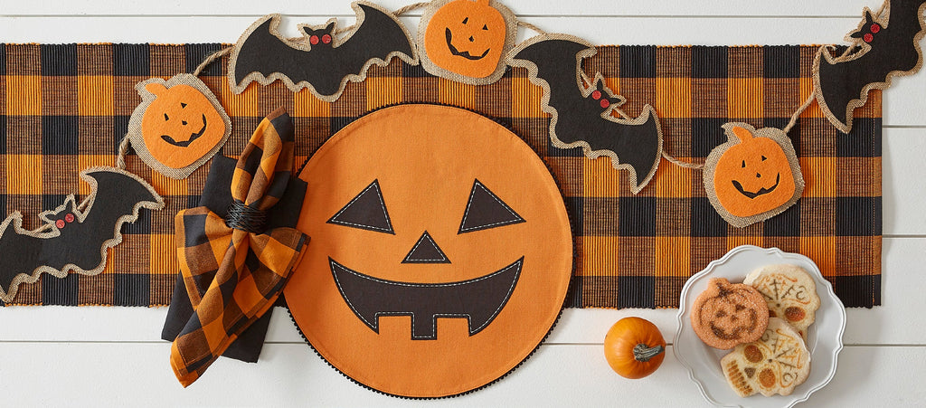 Jack OLantern Embellished Round Placemat