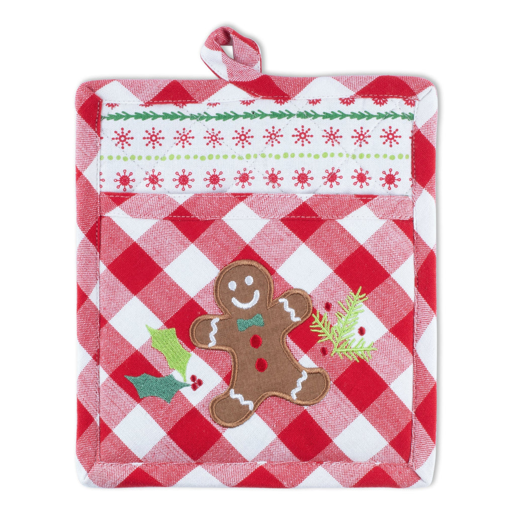 Gingerbread Man Potholder Gift Set