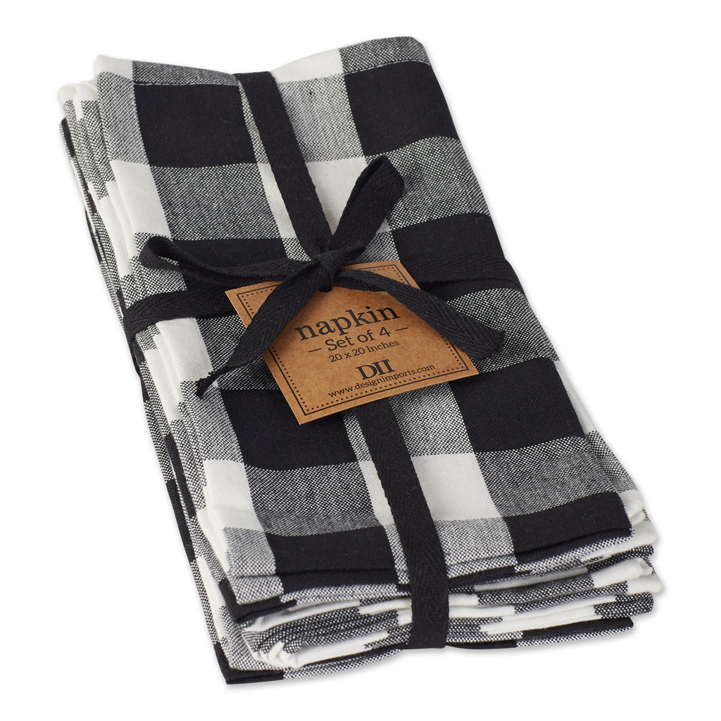 Farmhouse Buffalo Check Napkin Set Of 4