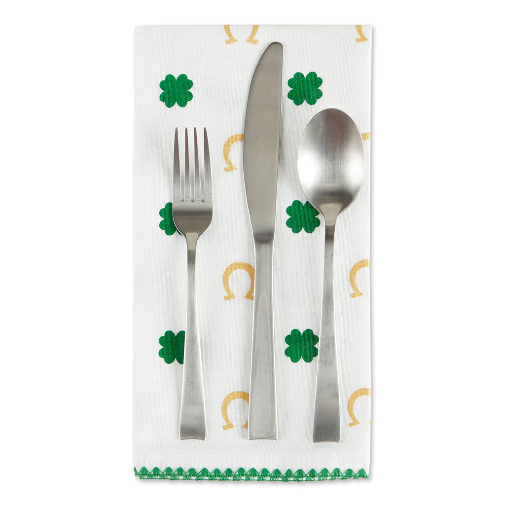 Clover Horseshoe Printed Napkin