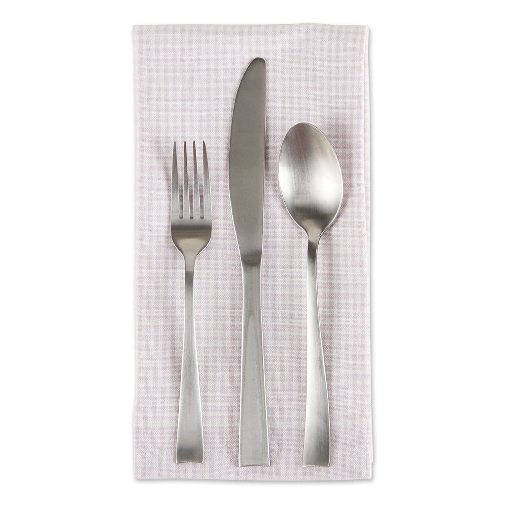 Lavender Fog Gingham Napkin