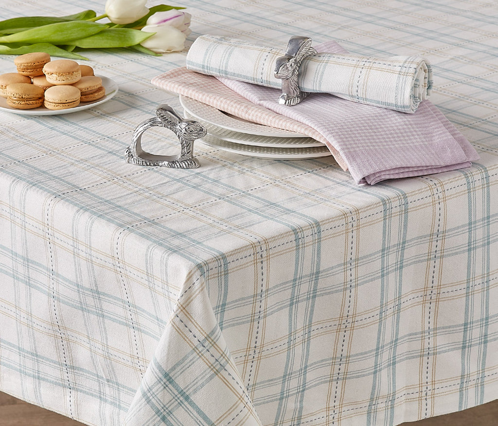 Cottontail Garden Plaid Tablecloth - 60 X 84