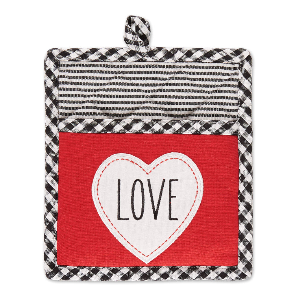 Heart Love Potholder Gift Set