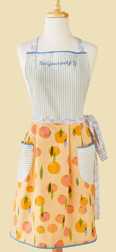 Orange Zest Printed Apron