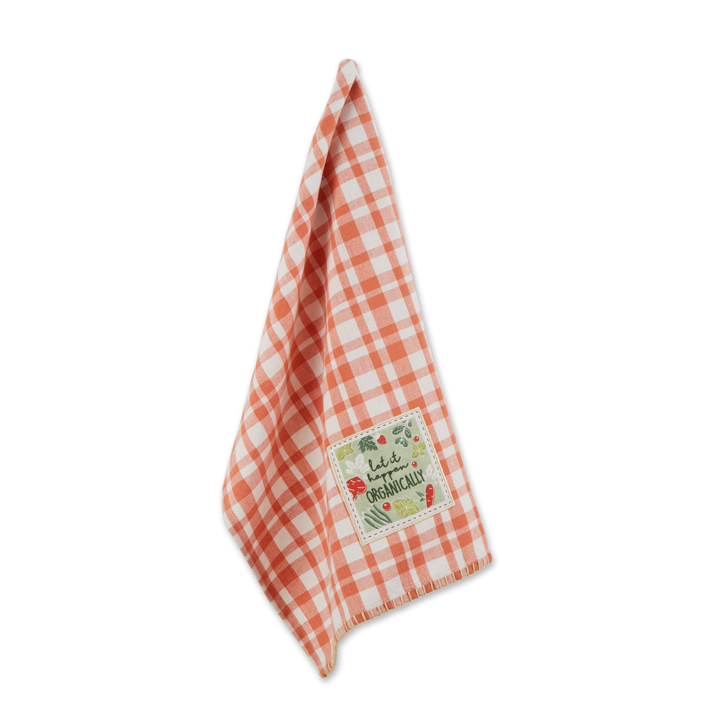 Happen Organically Embellished Dishtowel