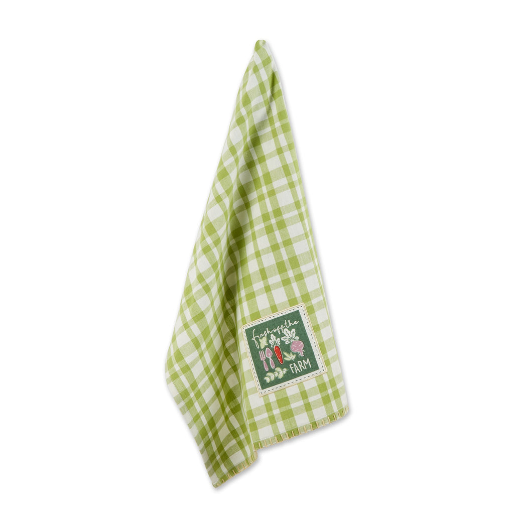 Fresh Farm Embellished Dishtowel