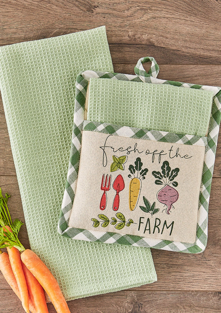 Fresh Off The Farm Potholder Gift Set