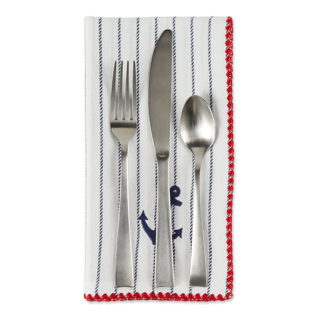 Drop Anchor Embellished Napkin